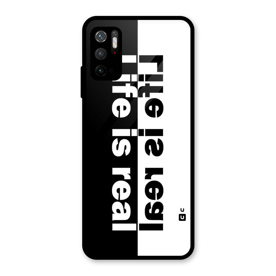 Life Reality Glass Back Case for Poco M3 Pro 5G