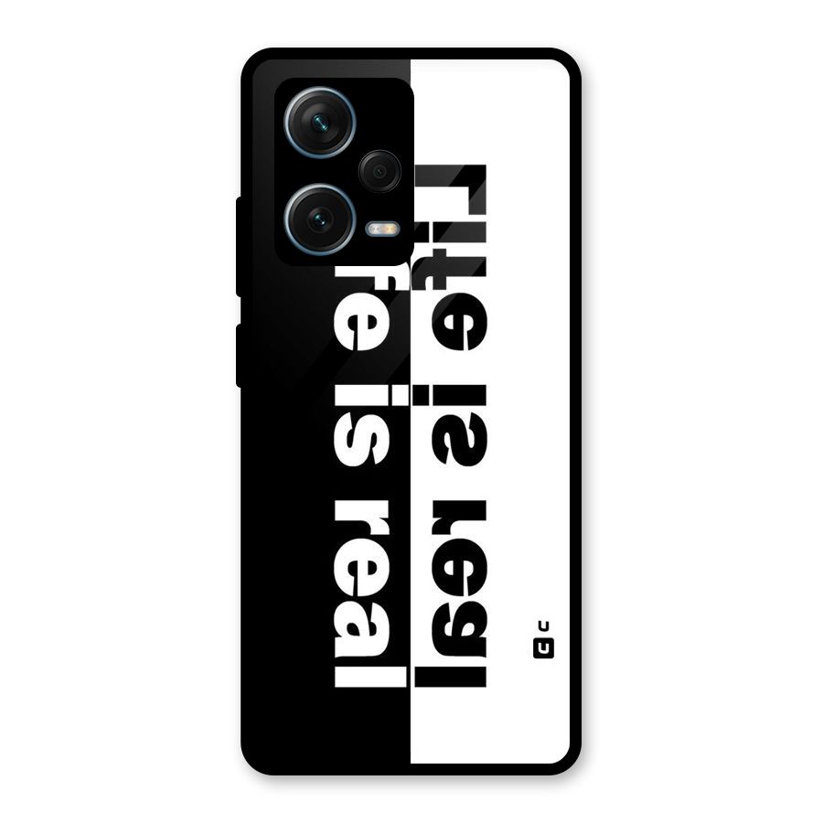 Life Reality Glass Back Case for Redmi Note 12 Pro Plus 5G