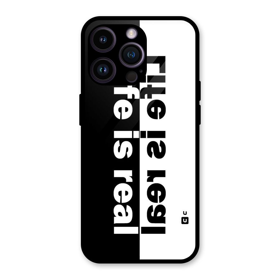 Life Reality Glass Back Case for iPhone 14 Pro Max