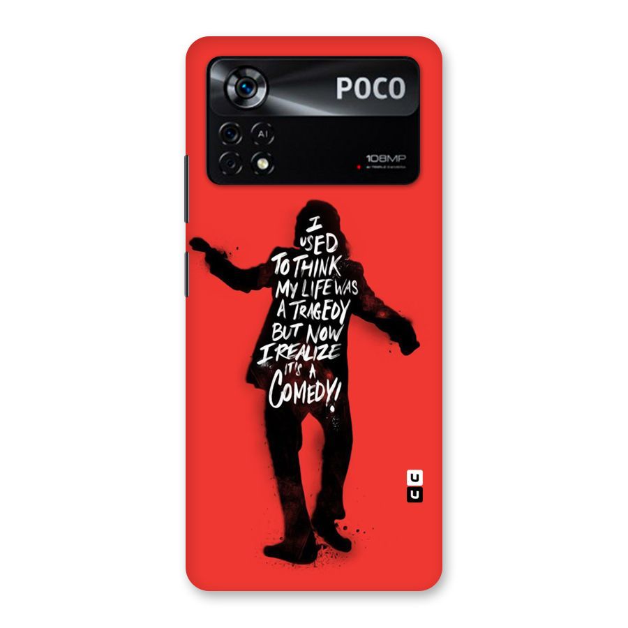 Life Tragedy Comedy Back Case for Poco X4 Pro 5G