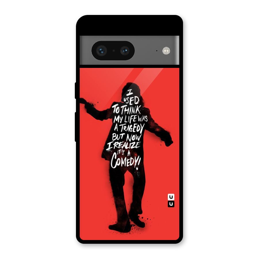 Life Tragedy Comedy Glass Back Case for Google Pixel 7