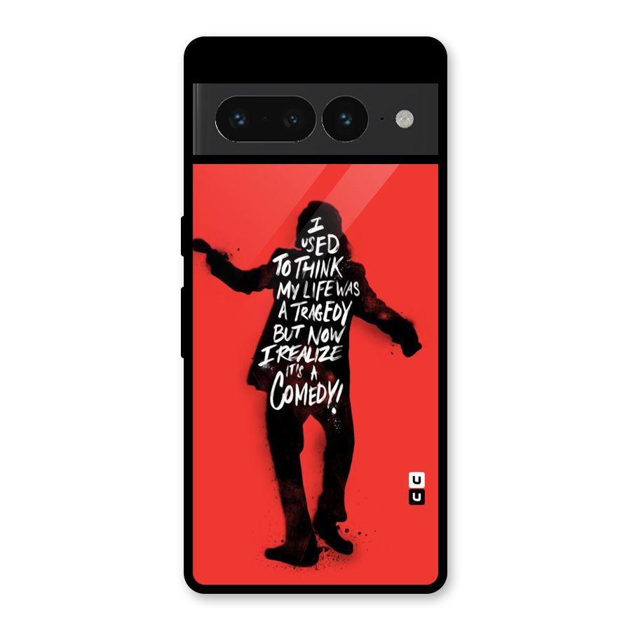 Life Tragedy Comedy Glass Back Case for Google Pixel 7 Pro