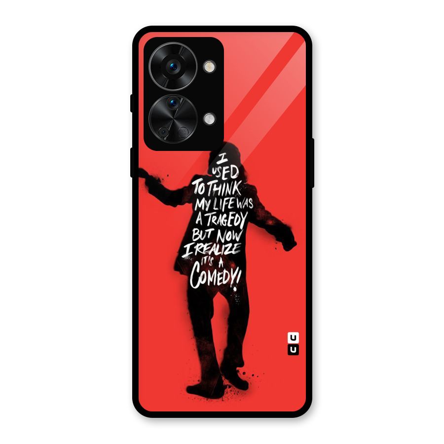 Life Tragedy Comedy Glass Back Case for OnePlus Nord 2T