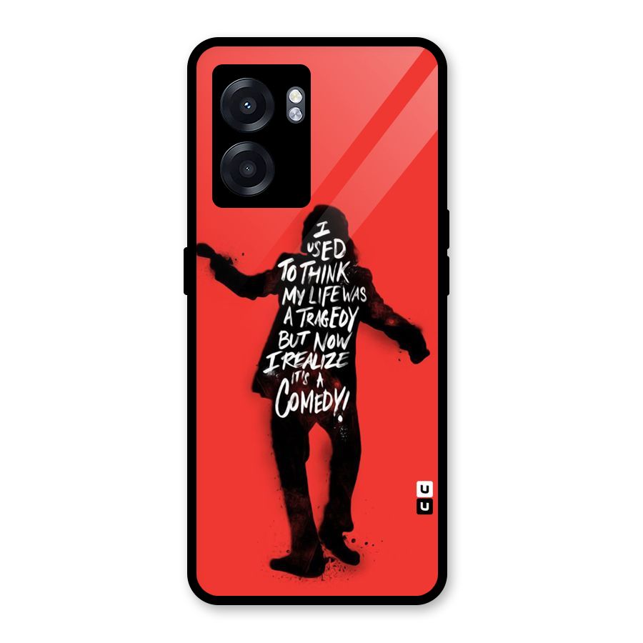 Life Tragedy Comedy Glass Back Case for Realme Narzo 50 5G