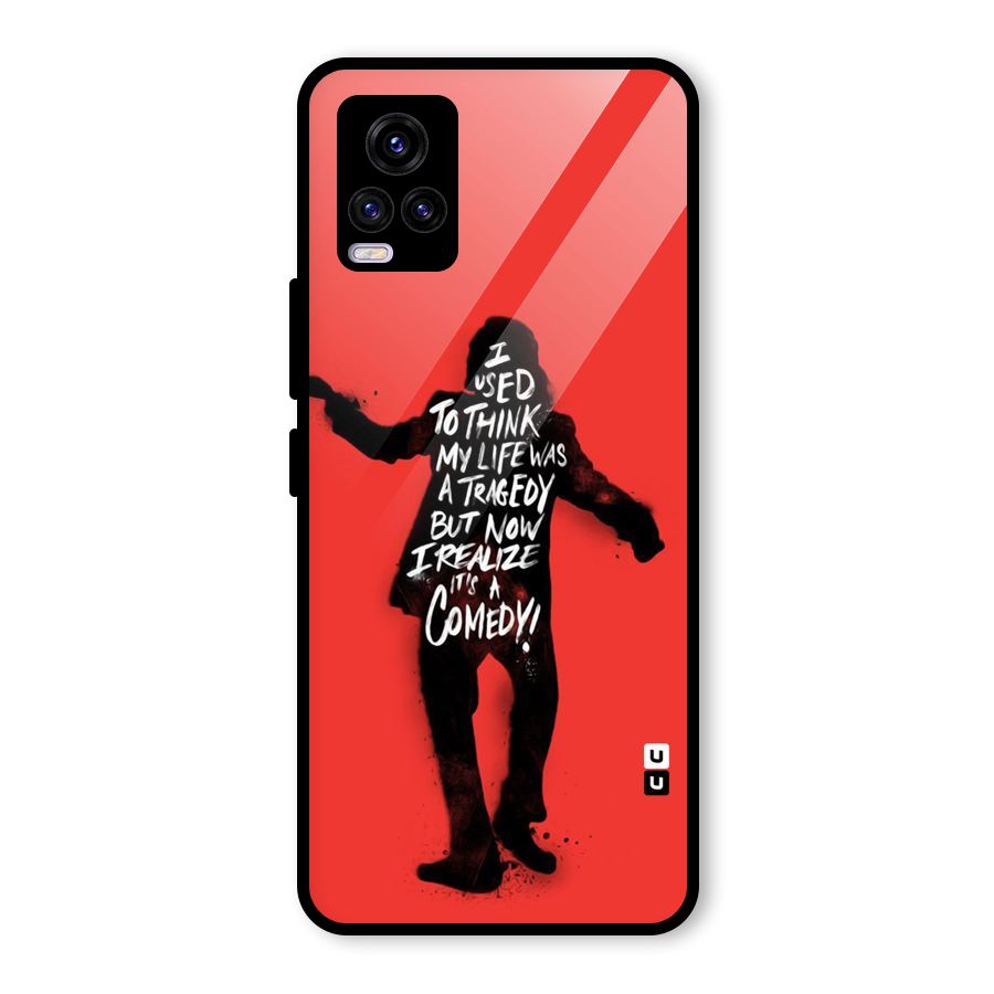 Life Tragedy Comedy Glass Back Case for Vivo V20