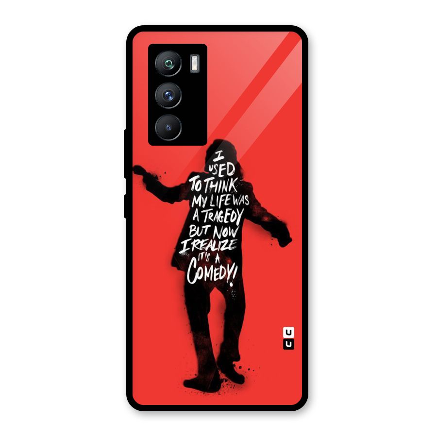 Life Tragedy Comedy Glass Back Case for Vivo iQOO 9 SE