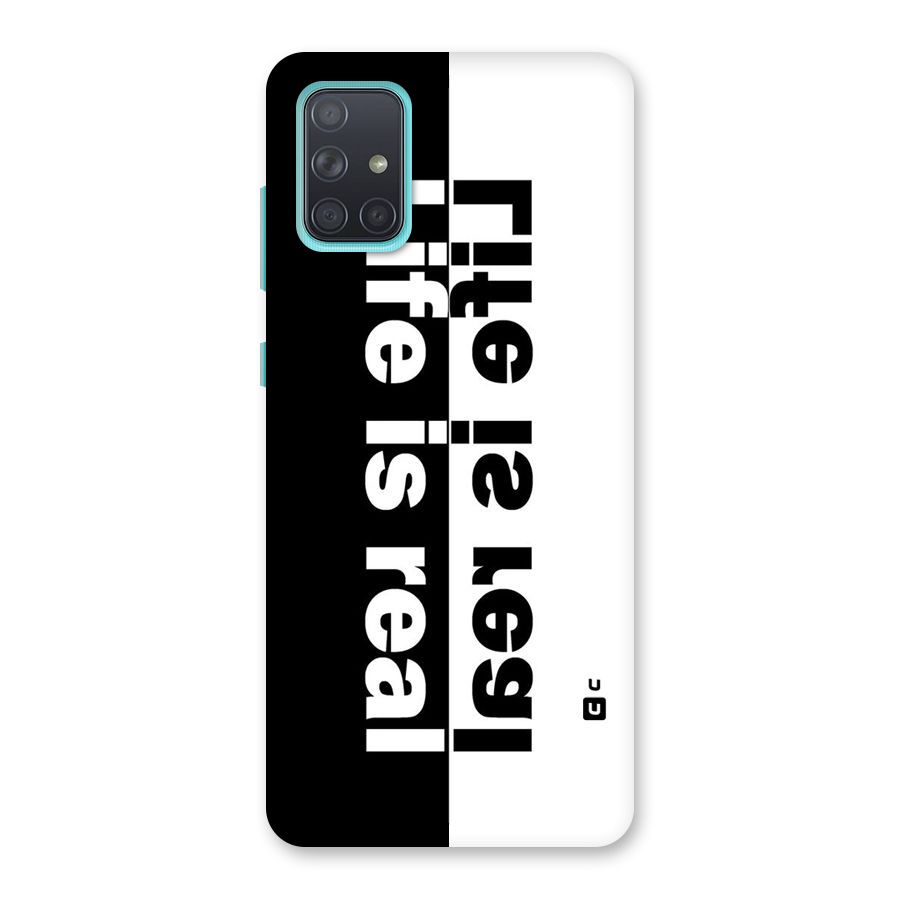 Life is Real Simple Back Case for Galaxy A71