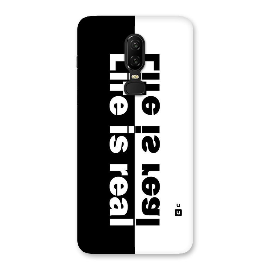Life is Real Simple Back Case for OnePlus 6