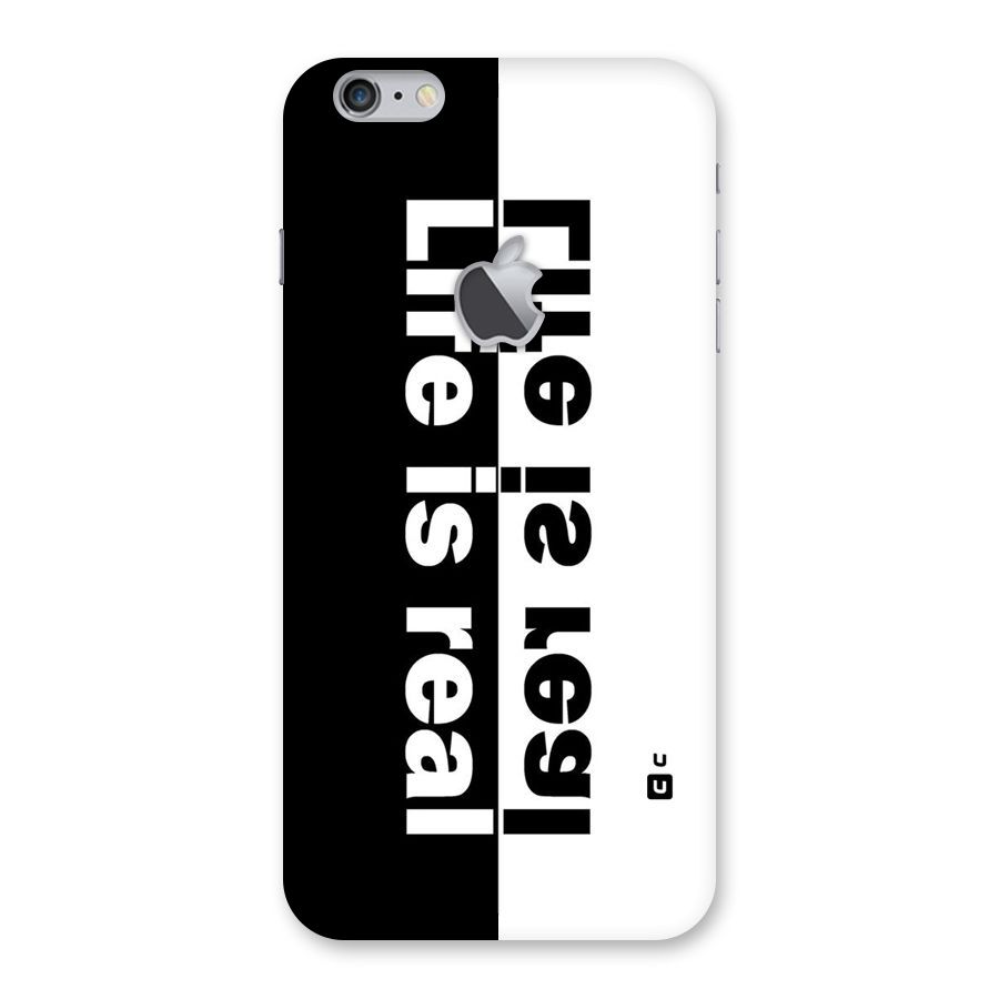 Life is Real Simple Back Case for iPhone 6 Plus 6S Plus Logo Cut