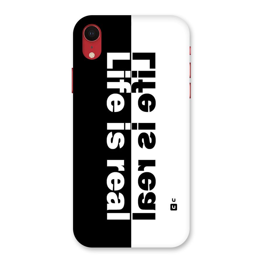 Life is Real Simple Back Case for iPhone XR