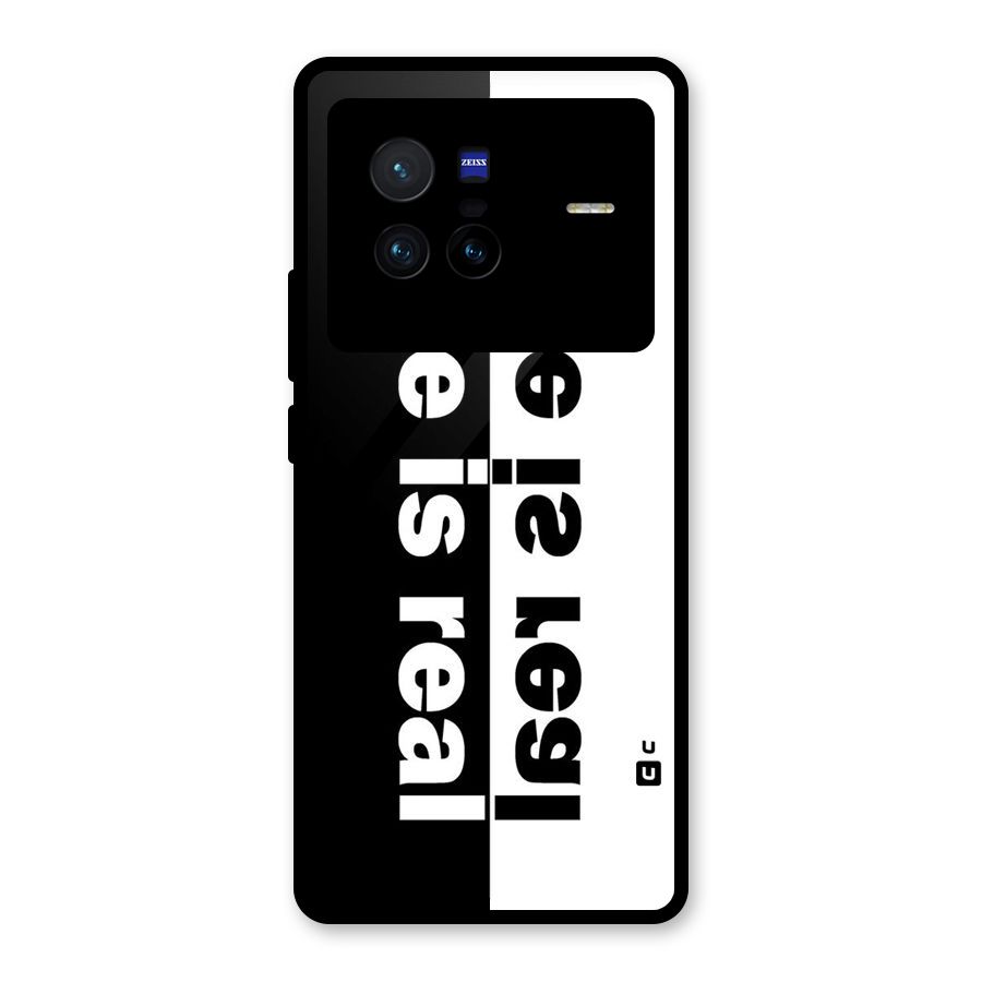 Life is Real Simple Glass Back Case for Vivo X80