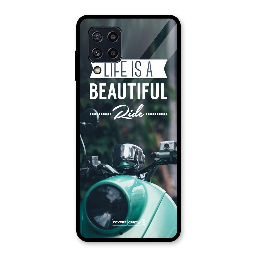 Life is a Beautiful Ride Glass Back Case for Galaxy M32