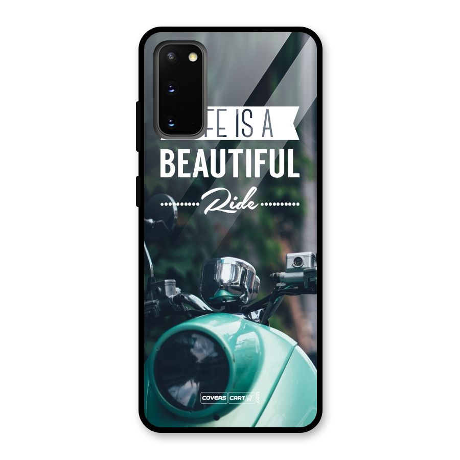 Life is a Beautiful Ride Glass Back Case for Galaxy S20