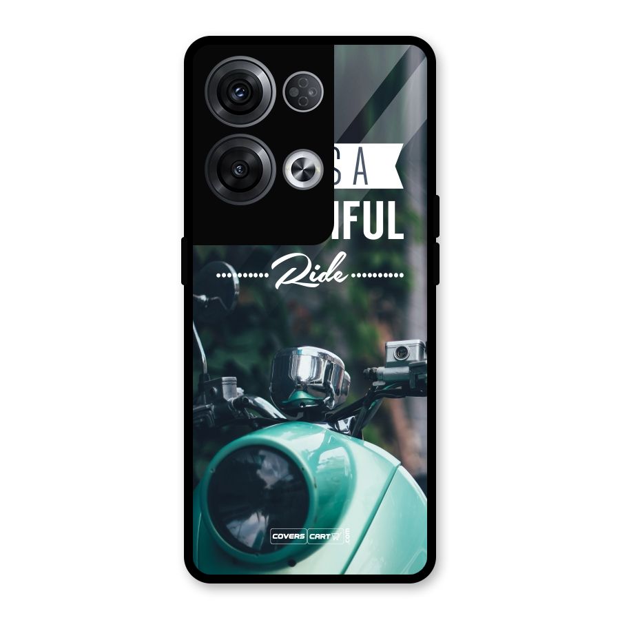 Life is a Beautiful Ride Glass Back Case for Oppo Reno8 Pro 5G