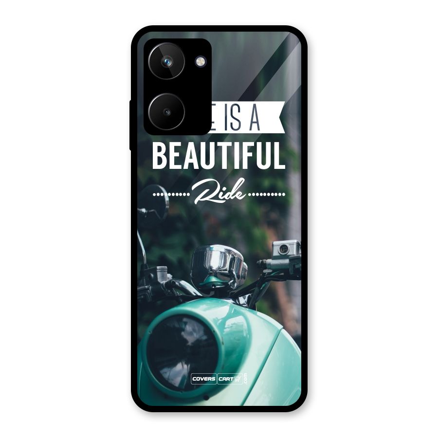 Life is a Beautiful Ride Glass Back Case for Realme 10