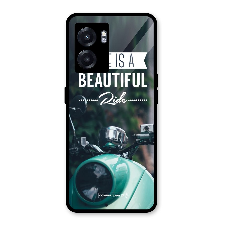 Life is a Beautiful Ride Glass Back Case for Realme Narzo 50 5G