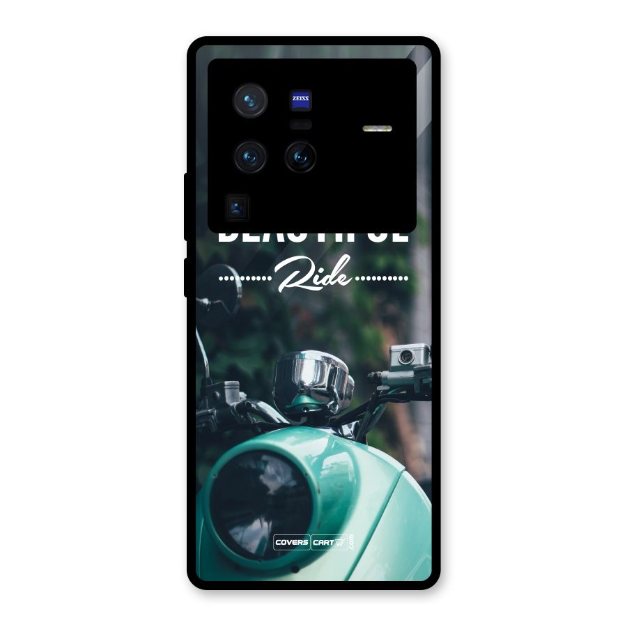 Life is a Beautiful Ride Glass Back Case for Vivo X80 Pro