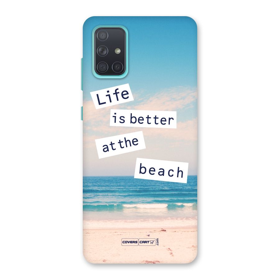 Life is better at the Beach Back Case for Galaxy A71