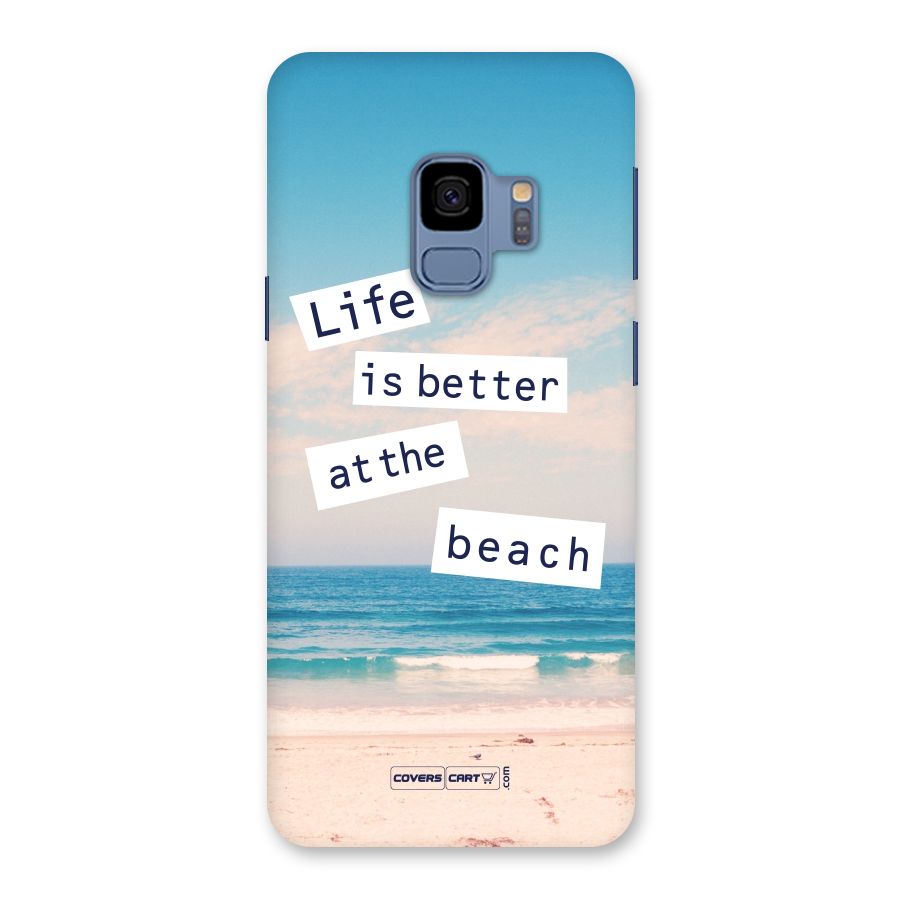 Life is better at the Beach Back Case for Galaxy S9