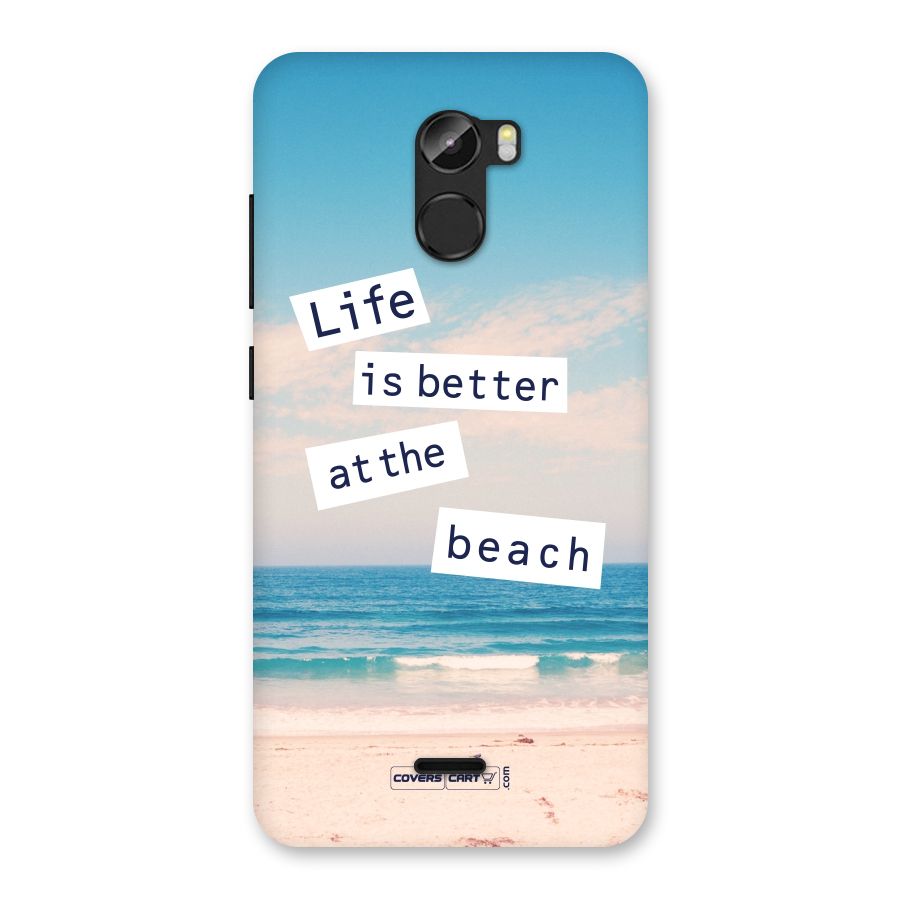 Life is better at the Beach Back Case for Gionee X1