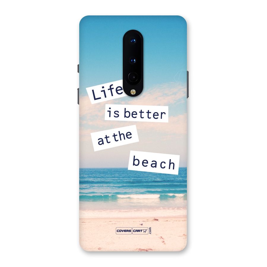 Life is better at the Beach Back Case for OnePlus 8