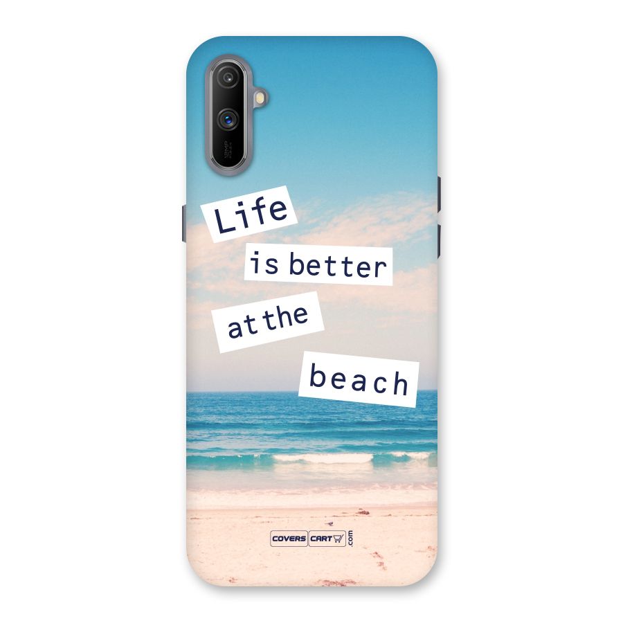 Life is better at the Beach Back Case for Realme C3