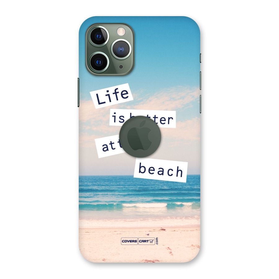 Life is better at the Beach Back Case for iPhone 11 Pro Logo  Cut