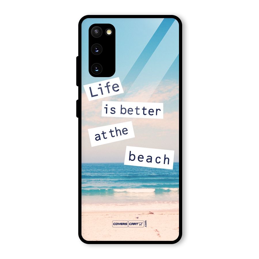 Life is better at the Beach Glass Back Case for Galaxy S20 FE 5G