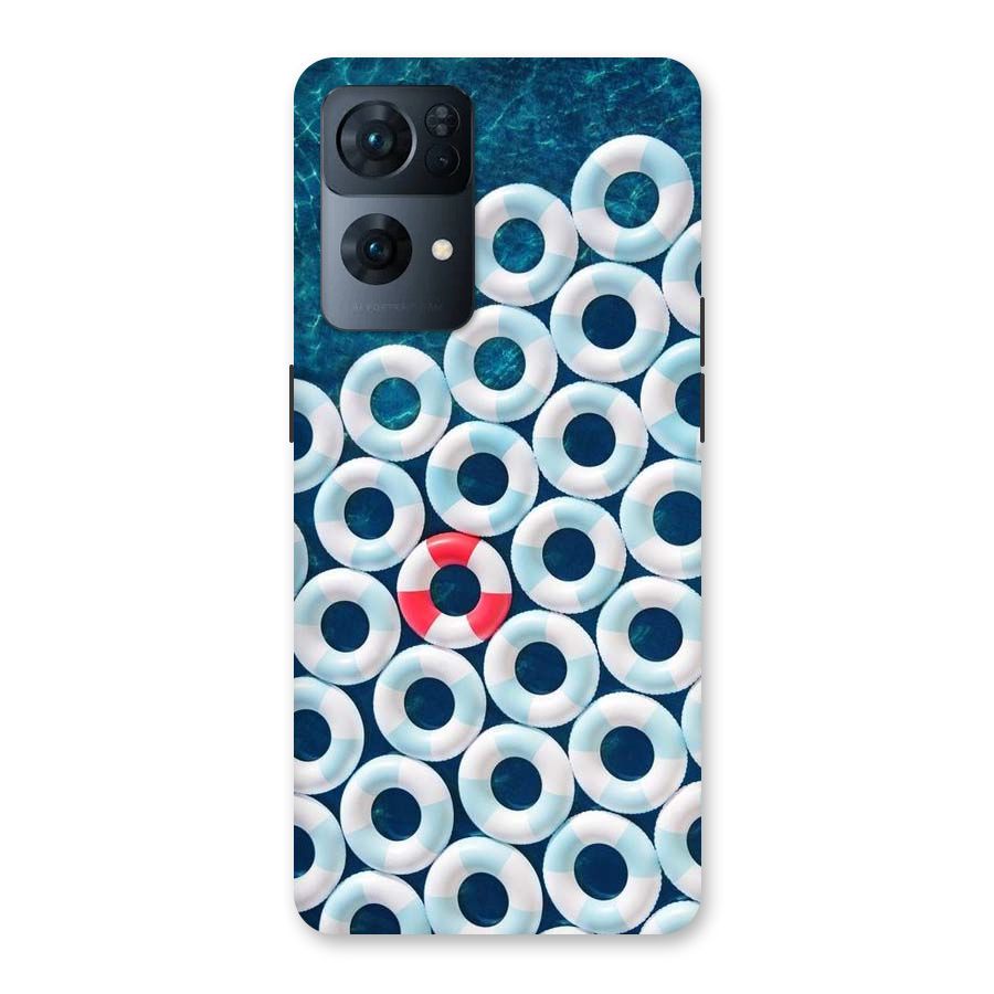 Light Blue Allure Back Case for Oppo Reno7 Pro 5G
