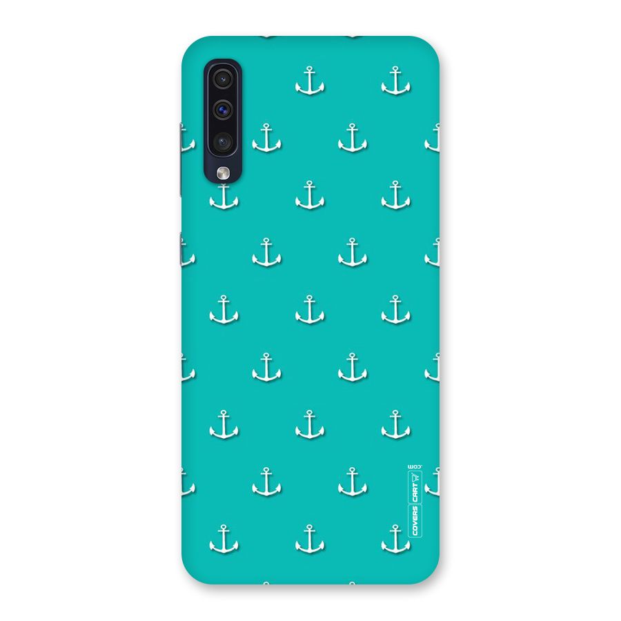 Light Blue Anchor Back Case for Galaxy A50