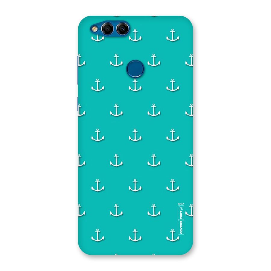 Light Blue Anchor Back Case for Honor 7X