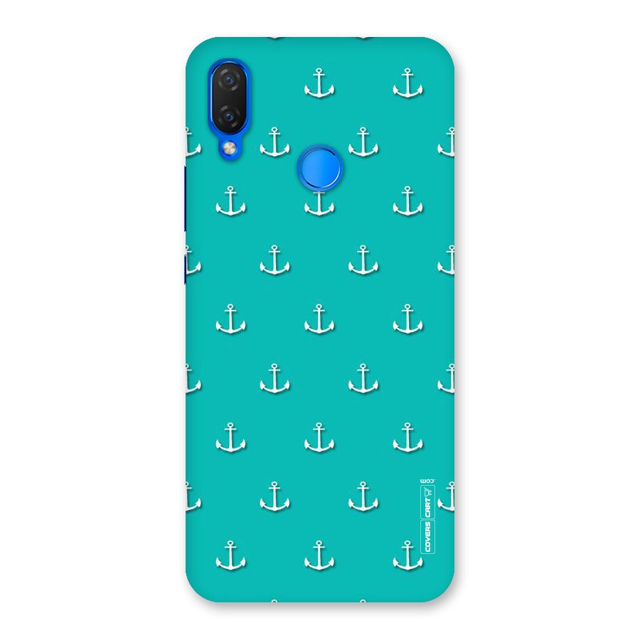 Light Blue Anchor Back Case for Huawei P Smart+