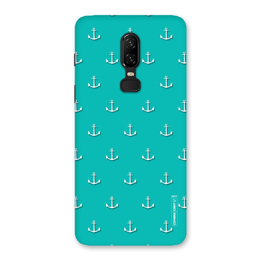 Light Blue Anchor Back Case for OnePlus 6