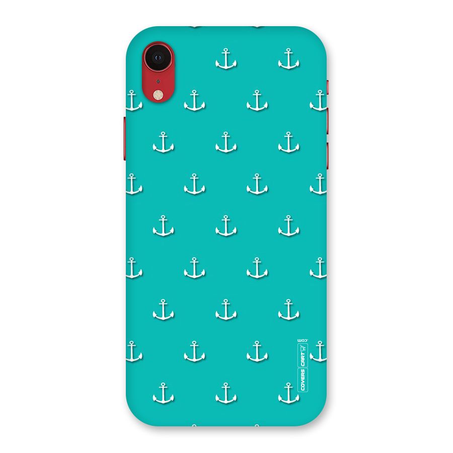 Light Blue Anchor Back Case for iPhone XR