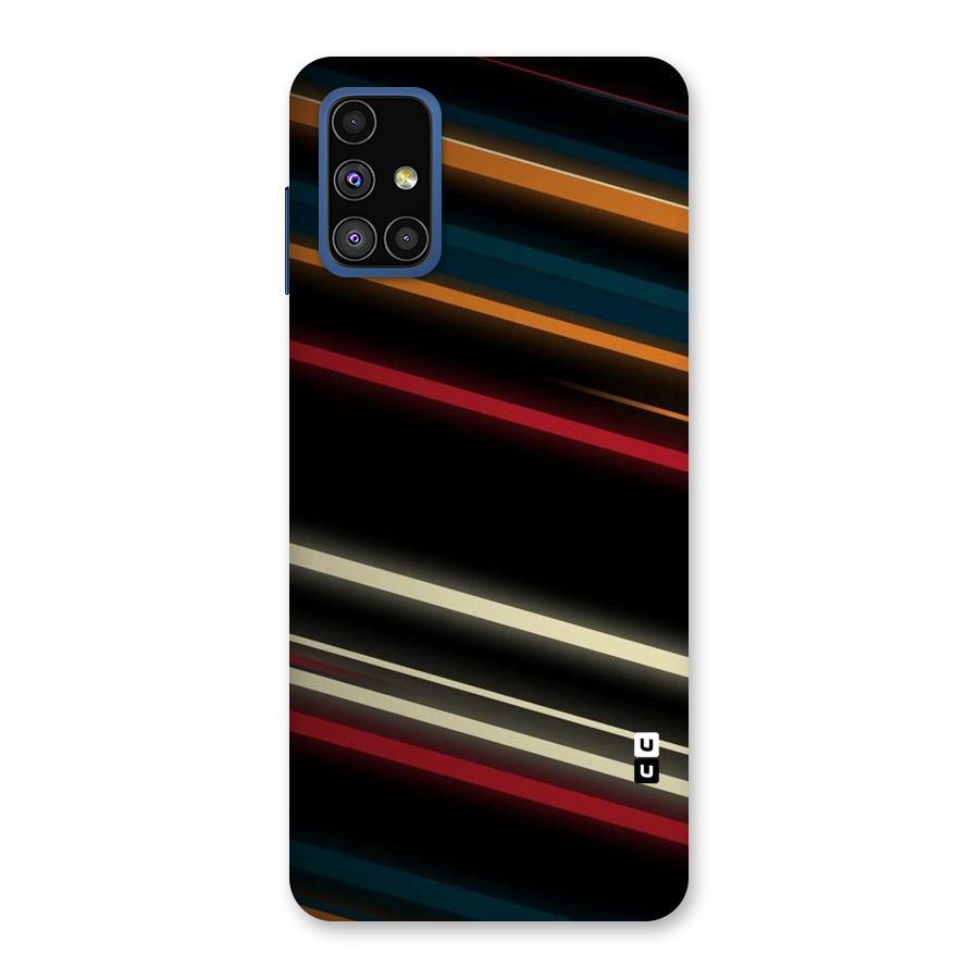 Light Diagonal Stripes Back Case for Galaxy M51