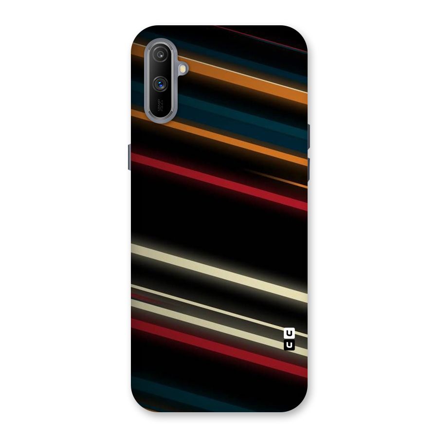 Light Diagonal Stripes Back Case for Realme C3