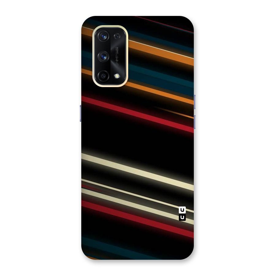 Light Diagonal Stripes Glass Back Case for Realme X7 Pro