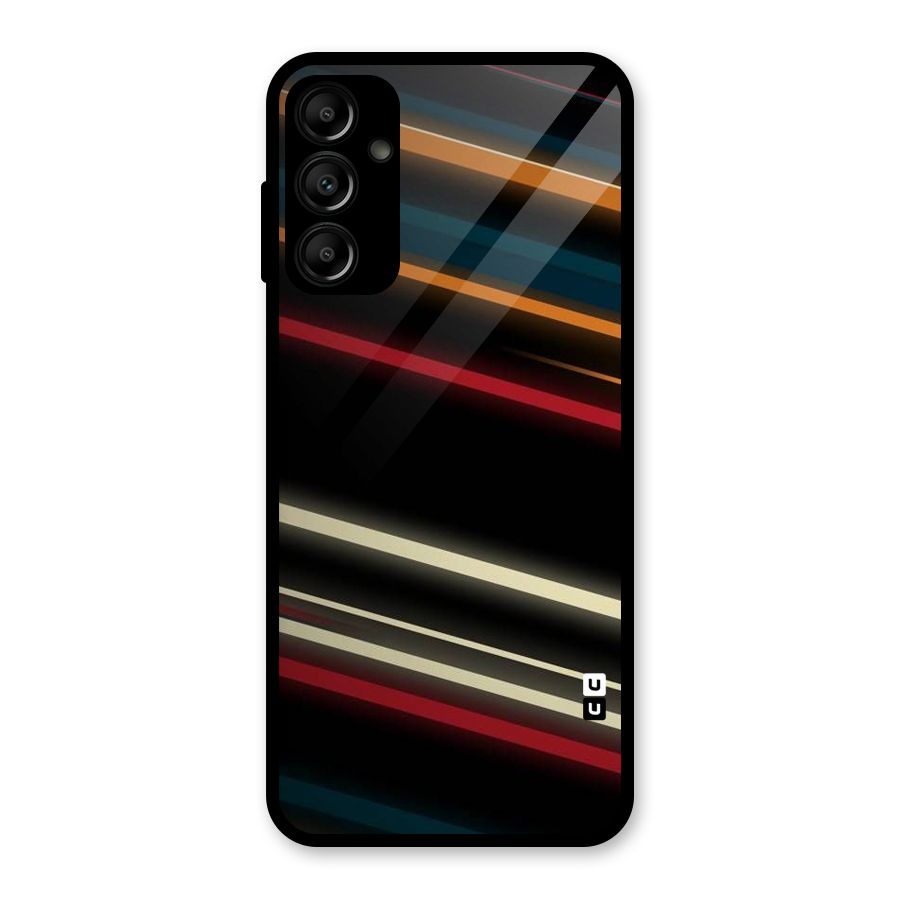 Light Diagonal Stripes Glass Back Case for Galaxy A14 5G