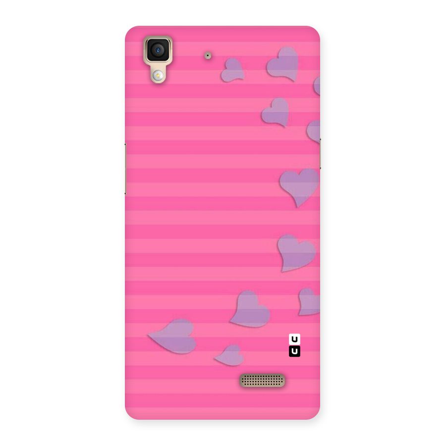 Light Heart Stripes Back Case for Oppo R7