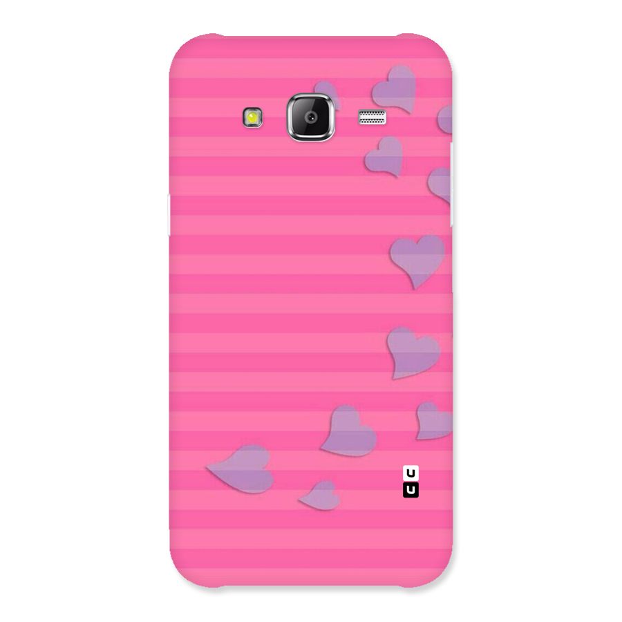 Light Heart Stripes Back Case for Samsung Galaxy J5