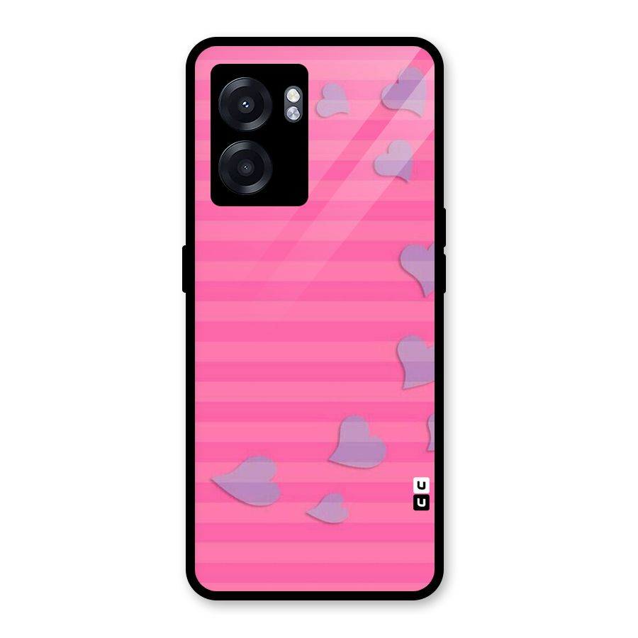 Light Heart Stripes Glass Back Case for Realme Narzo 50 5G