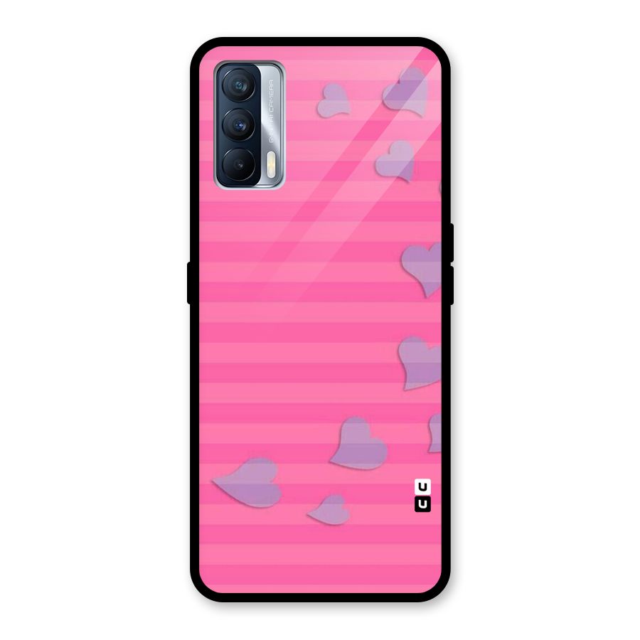 Light Heart Stripes Glass Back Case for Realme X7