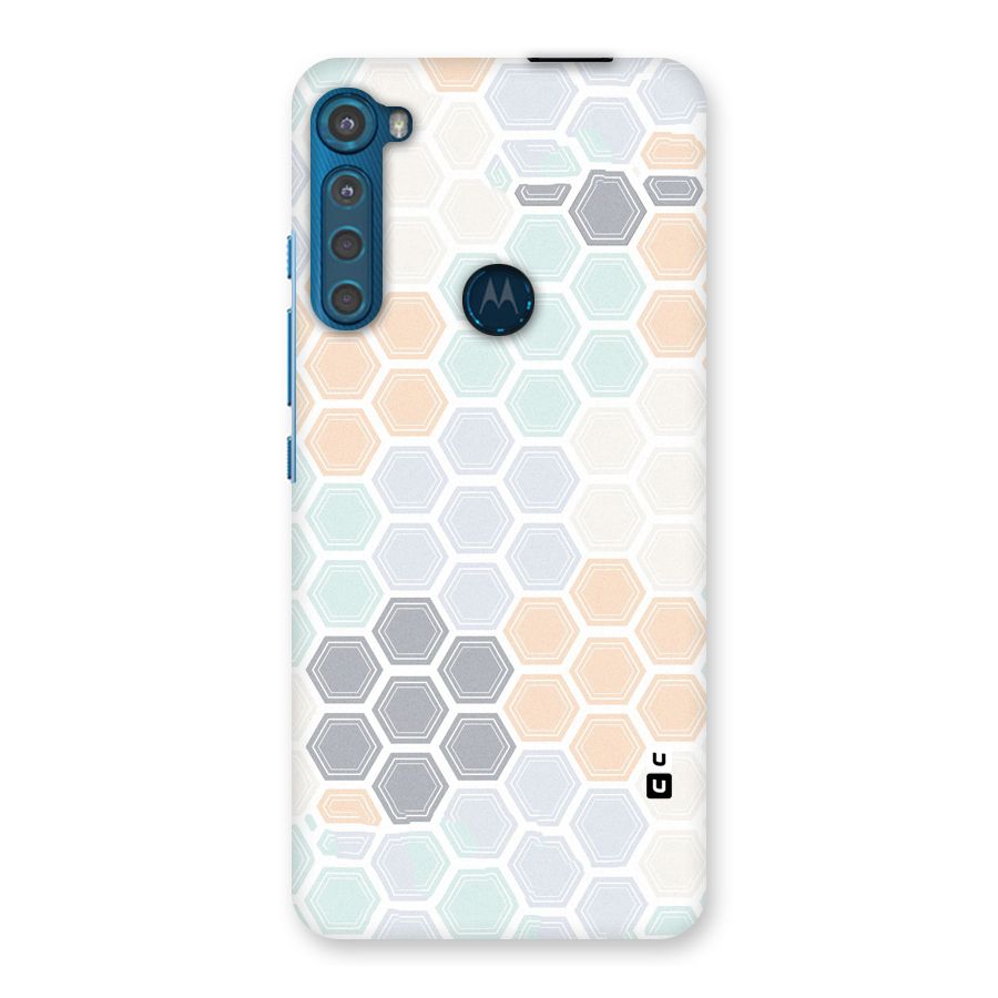 Light Hexagons Back Case for Motorola One Fusion Plus