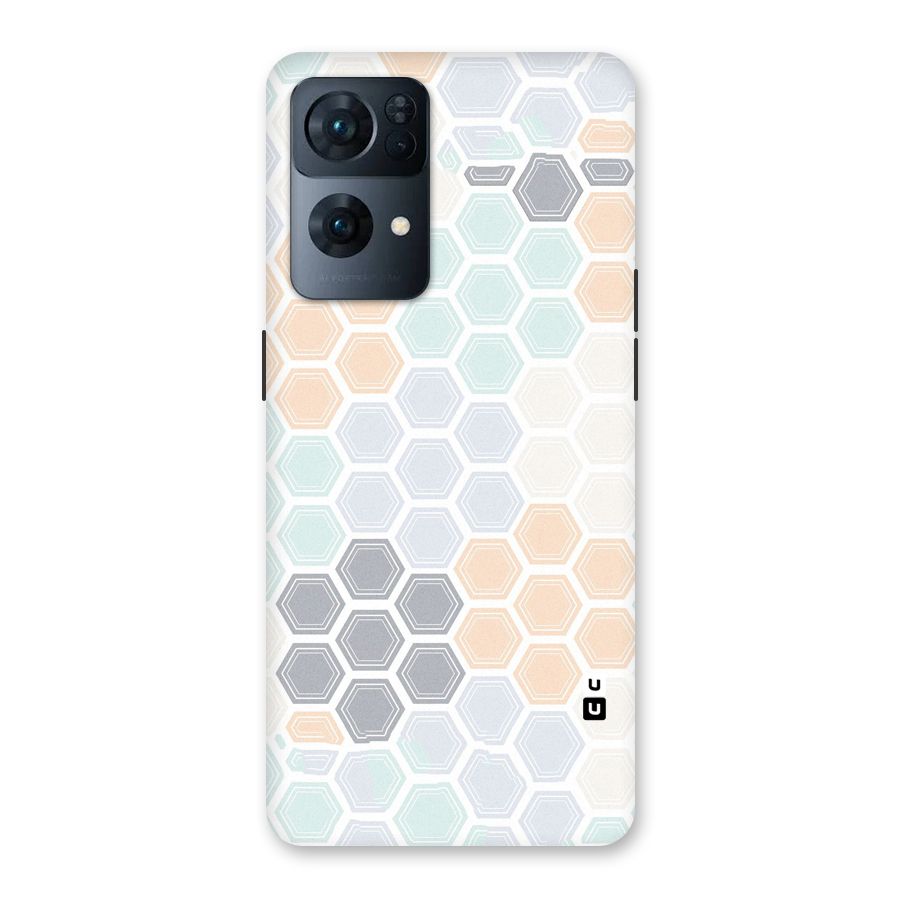 Light Hexagons Back Case for Oppo Reno7 Pro 5G