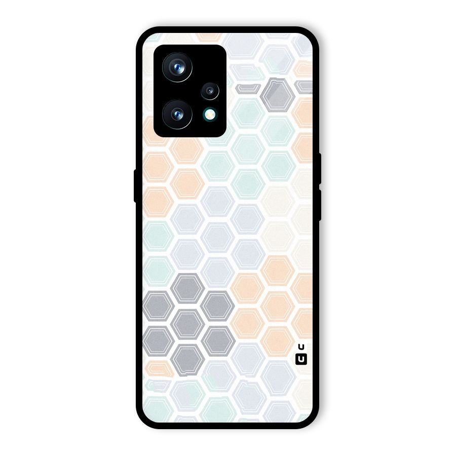 Light Hexagons Glass Back Case for Realme 9 Pro Plus 5G