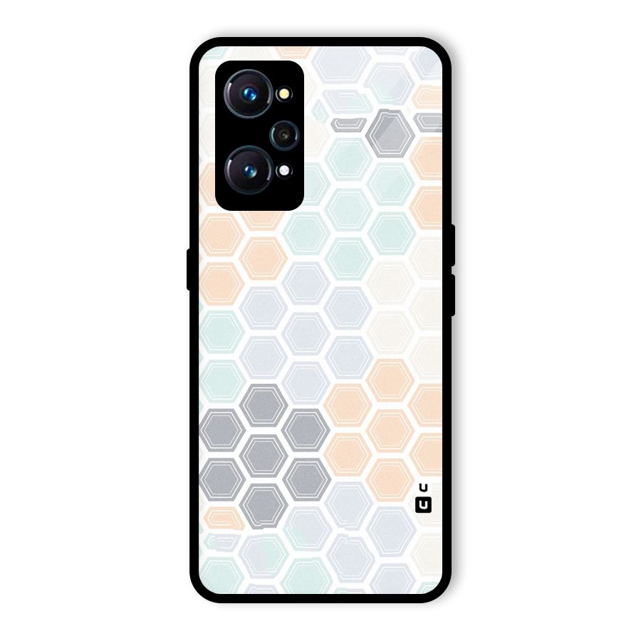 Light Hexagons Glass Back Case for Realme GT Neo2