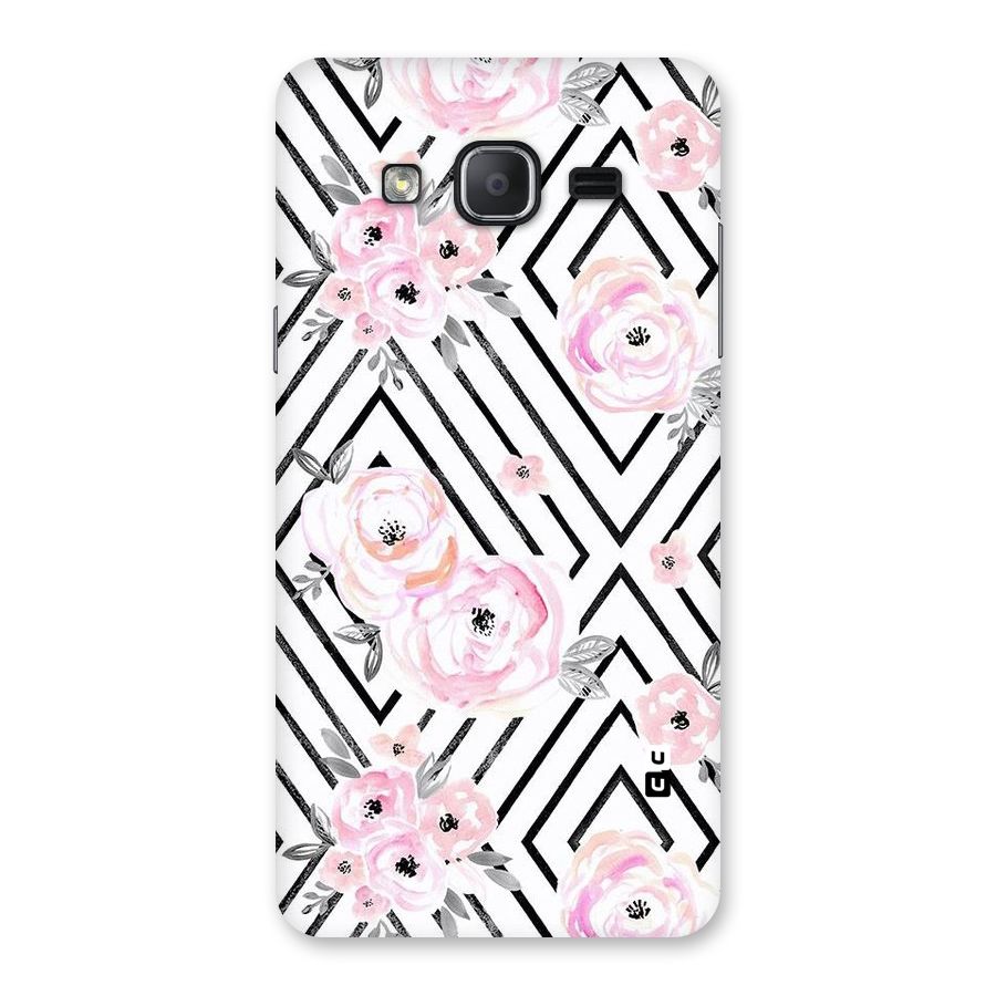 Light Pastel Flowers Design Back Case for Galaxy On7 2015