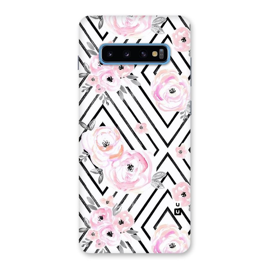 Light Pastel Flowers Design Back Case for Galaxy S10 Plus