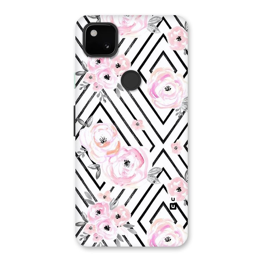 Light Pastel Flowers Design Back Case for Google Pixel 4a