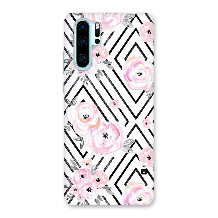 Light Pastel Flowers Design Back Case for Huawei P30 Pro